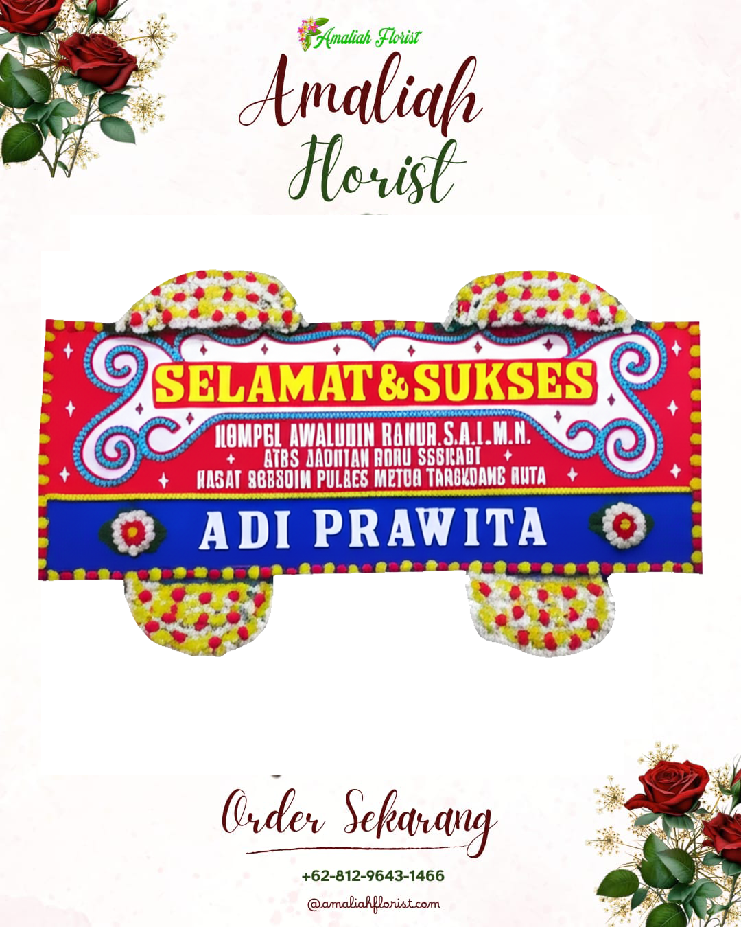 Papan Bunga Ucapan Selamat Sukagumiwang